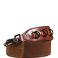Dolce & Gabbana Brown Horse Velvet Leather Bag Accessory Shoulder Strap
