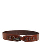 Dolce & Gabbana Brown Horse Velvet Leather Bag Accessory Shoulder Strap
