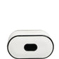 Dolce & Gabbana White Calf Leather Logo Print Flip Holder  Airpods Case