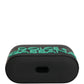Dolce & Gabbana Black PVC Embossed Logo Flip Holder Women Airpods Case