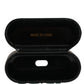 Dolce & Gabbana Black PVC Embossed Logo Flip Holder Women Airpods Case