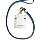 Dolce & Gabbana White Calf Leather Logo Flip Holder Strap Airpods Case