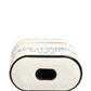 Dolce & Gabbana White Calf Leather Logo Flip Holder Strap Airpods Case