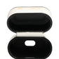 Dolce & Gabbana White Calf Leather Logo Flip Holder Strap Airpods Case