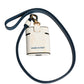 Dolce & Gabbana White Calf Leather Logo Flip Holder Strap Airpods Case