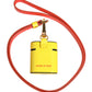 Dolce & Gabbana Yellow Calf Leather Logo Flip Holder Strap Airpods Case