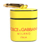Dolce & Gabbana Yellow Calf Leather Logo Flip Holder Strap Airpods Case