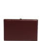 Dolce & Gabbana Brown Calfskin Leather Clutch Evening Women Purse Bag