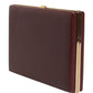 Dolce & Gabbana Brown Calfskin Leather Clutch Evening Women Purse Bag