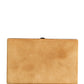 Dolce & Gabbana Beige Velvet Calf Leather Clutch Evening Women Purse Bag