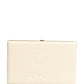 Dolce & Gabbana White Lambskin Leather Clutch Evening Women Purse Bag