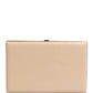 Dolce & Gabbana Beige Lambskin Leather Clutch Evening Women Purse Bag