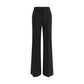 Max Mara Black Wool Flared Pants