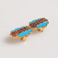Dolce & Gabbana Gold Brass BOOM Cartoon Crystal Clip-On Women