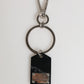 Dolce & Gabbana Black Silver Brass LogoPlaque Metal Ring Keyring  Keychain