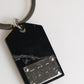 Dolce & Gabbana Black Silver Brass LogoPlaque Metal Ring Keyring  Keychain