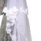 Dolce & Gabbana White Floral LaceNylon Floor Length 3M Long Veil