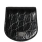 Dolce & Gabbana Black Exotic Skin Condom Case Holder Pocket Wallet