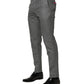 Dolce & Gabbana Gray Viscose Skinny Men Dress Trouser Pants