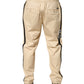 Dolce & Gabbana Beige Cotton Skinny Men Jogger Trouser Pants