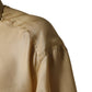 Dolce & Gabbana Yellow Silk Button Down Men Oversize Shirt