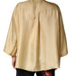 Dolce & Gabbana Yellow Silk Button Down Men Oversize Shirt