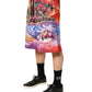 Dolce & Gabbana Multicolor Graphic Print Cotton Bermuda Shorts