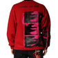 Dolce & Gabbana Red Graphic Crew Neck Men Sweatshirt Sweater