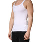 Dolce & Gabbana White Sleeveless Round Neck Tank Top T-shirt