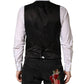 Dolce & Gabbana Black Wool Dress Men Formal Waistcoat Vest