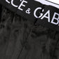 Dolce & Gabbana Black Logo Girdle High Waist Panty  Underwear