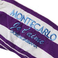 Dolce & Gabbana Purple White Stripes Nylon Bandeau Swimwear