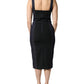 Dolce & Gabbana Dark Blue Cotton Denim Sheath Midi Dress