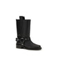 Ganni Black Calf Leather Bos Taurus Flat Boots
