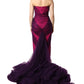 Dolce & Gabbana Pink Black Strapless Sheath Mermaid  Dress