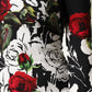 Dolce & Gabbana Black Floral Viscose Bodycon Long Gown Dress