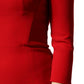 Dolce & Gabbana Red Viscose Sheath Bodycon Mermaid Dress