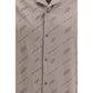 Off-White Beige Viscose Shortsleeve Shirt