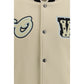 Off-White Beige Wool Oves Aries Bomber