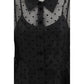 Ganni Black Recycled Polyester Pattern Shirt