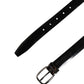 Dolce & Gabbana Men Black Classic Leather Metal Buckle Belt