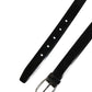 Dolce & Gabbana Men Black Classic Leather Metal Buckle Belt