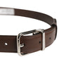 Dolce & Gabbana Belt Men Brown Classic Leather Metal Buckle Belt
