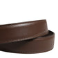 Dolce & Gabbana Belt Men Brown Classic Leather Metal Buckle Belt