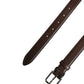 Dolce & Gabbana Belt Men Brown Classic Leather Metal Buckle Belt
