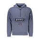 Norway 1963 Blue Cotton Men's Hooded Sweater