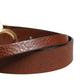 Dolce & Gabbana Men Brown Classic Leather Metal Buckle Belt