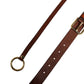 Dolce & Gabbana Men Brown Classic Leather Metal Buckle Belt