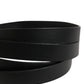 Dolce & Gabbana Black Double Strap Leather Silver Buckle Belt