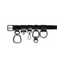 Dolce & Gabbana Black Calf Leather Silver Metal Buckle Belt